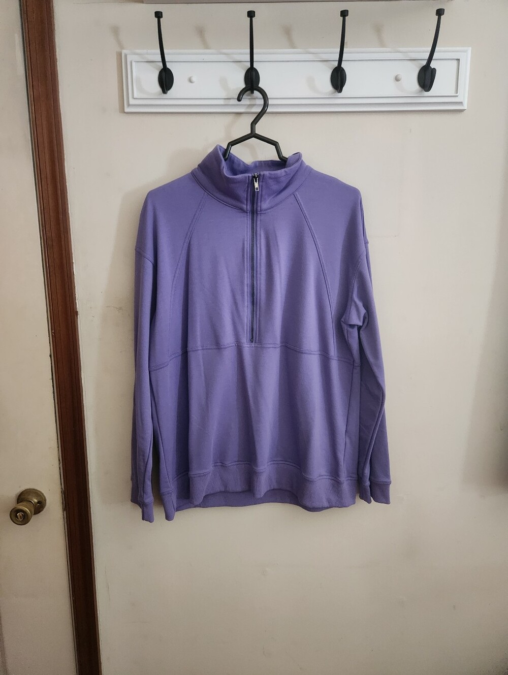 🎉 3/4 Zip Purple Jacket